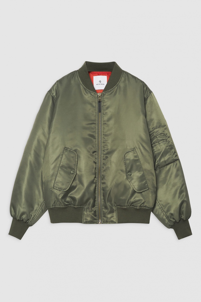 Vestes Anine Bing Leon Bomber Vert Femme | WBX-9009754